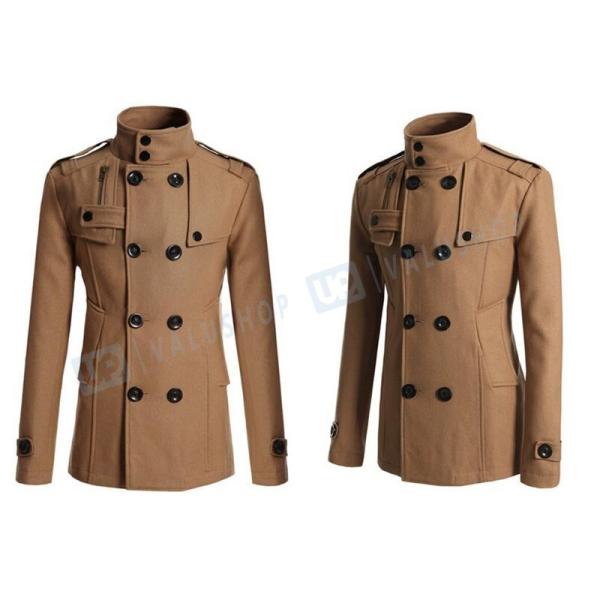 トレンチコート メンズ メルトン チェスターコート ウール メーカー直送 ロングコート