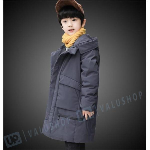 ダウンコート 子ども 子供服 ロングコート 男の子 女の子 ダウンジャケット アウター 秋 冬 フード付き