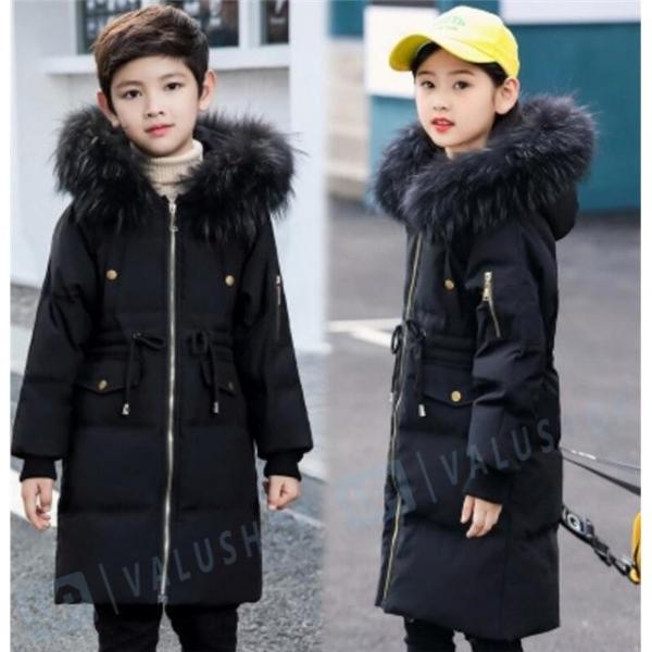 ダウンコート 女の子 子ども 子供服 ロングコート 希少 男の子 ダウンジャケット ジュニア 防寒 秋 アウター ファー付き 冬 フード付き