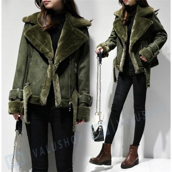 セーム革ジャケット いつでも送料無料 裏ボア ジャケット ジャンパー レディース ゆったり カジュアル コート 秋服 アウター 冬