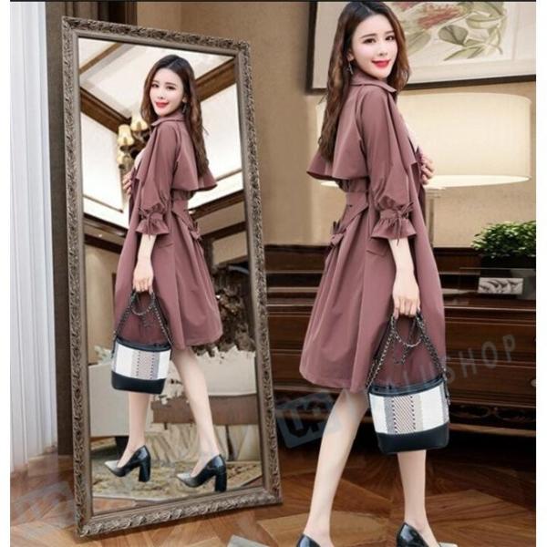 トレンチコート レディース スプリングコート チェスターコート ロング コート お洒落 30代 ディスカウント レディースコート 40代 代