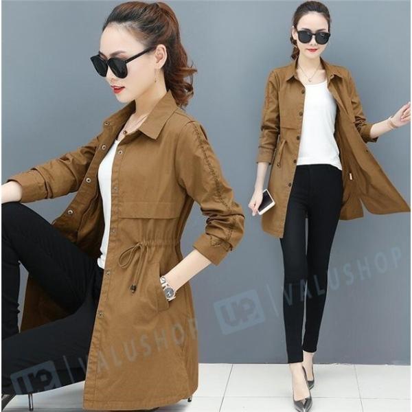 トレンチコート レディース スプリングコート 春コート アウター ロングコート 半額 ファッション 40代 前開 代 19 30代