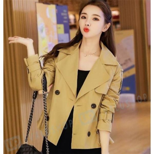 トレンチコート レディース スプリングコート ショート丈 秋 春コート チェスター ジャケット 50代 アウター 代 前開 ハイクオリティ 30代 19 ファッション 40代