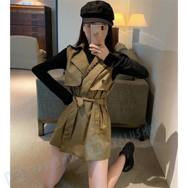 ベスト レディース ジレ ジャケット トレンチコート ノースリーブ ミリタリー 前開 アウター 代 40代 19 カジュアル 30代 秋 50代 新作多数 春