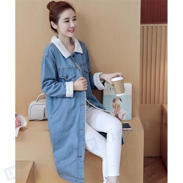 トレンチコート レディース デニム 厚手 スプリングコート コート 裏起毛 デニムコート 冬 アウター 新作からsaleアイテム等お得な商品 満載 ジャケット ロング丈