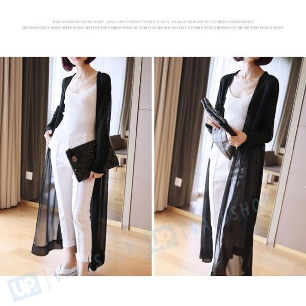 カーディガン レディース ロング 薄て 秋冬新作 ニットトップス アウター 日焼け防止 長袖 18春夏新作 羽織る Uvカットパーカー 紫外線カット