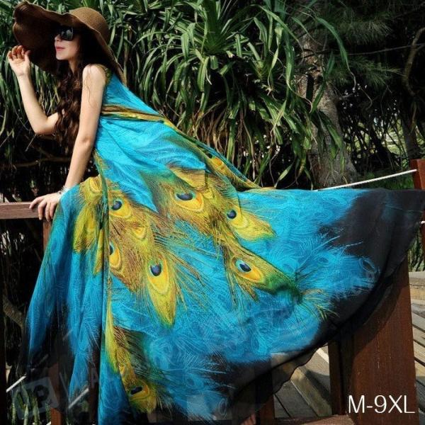 マキシワンピース 夏 ロング丈 シフォン ワンピース レディース ノースリーブ 花柄 チュニック ワンピース ゆったり Firststeplandscaping Com