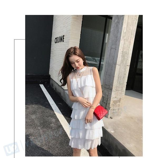 ワンピース 結婚式 レディース 膝丈 夏 セール 春夏新作 初回限定 チュニック フレア ノースリーブ