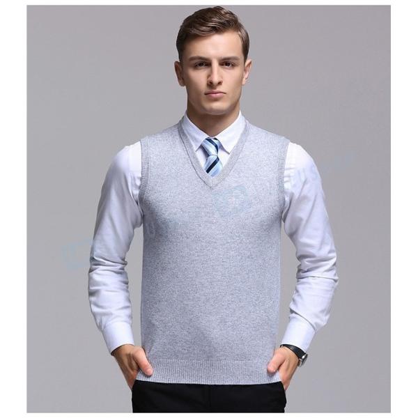 ニットベスト メンズ Vネック 大きいサイズ ビジネスベスト オフィス 男性 使い勝手の良い Vネックベスト カジュアル