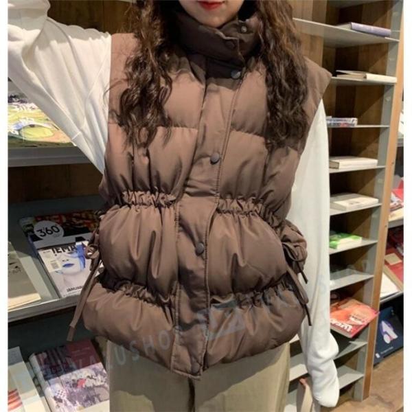 ベスト レディース 中綿ベスト 中綿ジャケット ダウンベスト アウター コート 冬 防寒 ゆったり 19 代