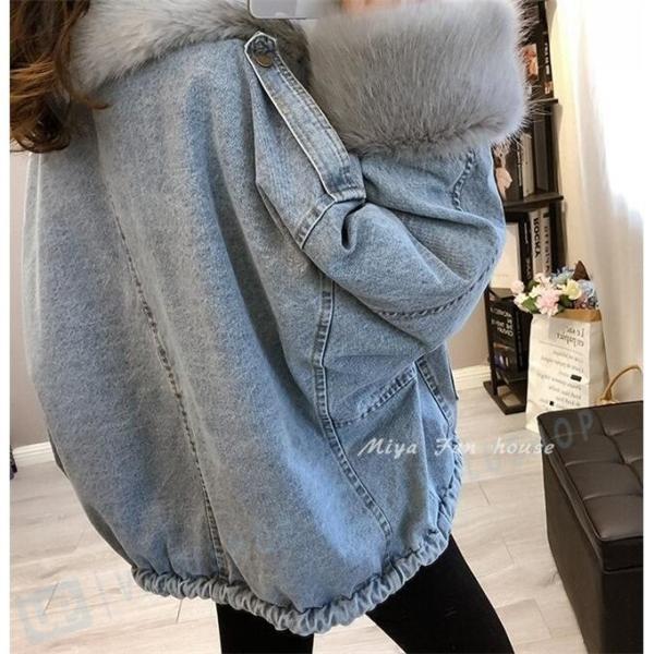 モッズコート レディース デニム ボア 当店は最高な サービスを提供します 厚手 ミリタリー ファー ふわふわ ブルゾン 冬 30代 アウター 19 40代 50代 代 ジャンバー カジュアル もこもこ