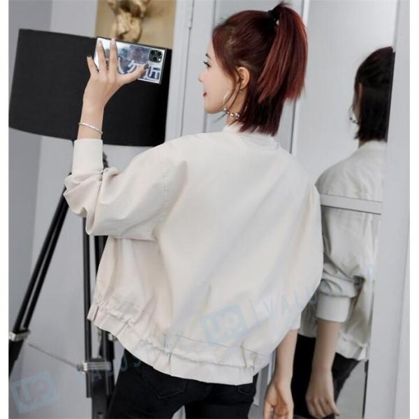 ジャケット レディース コーデ 春 ブルゾン ノーカラージャケット コート 40代 カジュアル フリル 数量限定アウトレット最安価格 ボンバージャケット アウター 代 30代