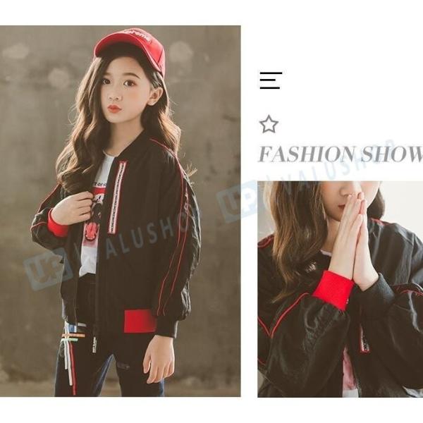 子供服スカジャン薄手おしゃれジャケットジャンパーアウターキッズ女の子スタジャンかっこいい防風春秋服新作 返品送料無料