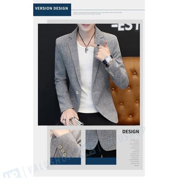 メンズスーツ テーラードジャケット 綿 ブルゾン 春秋冬 通勤 ビジネス