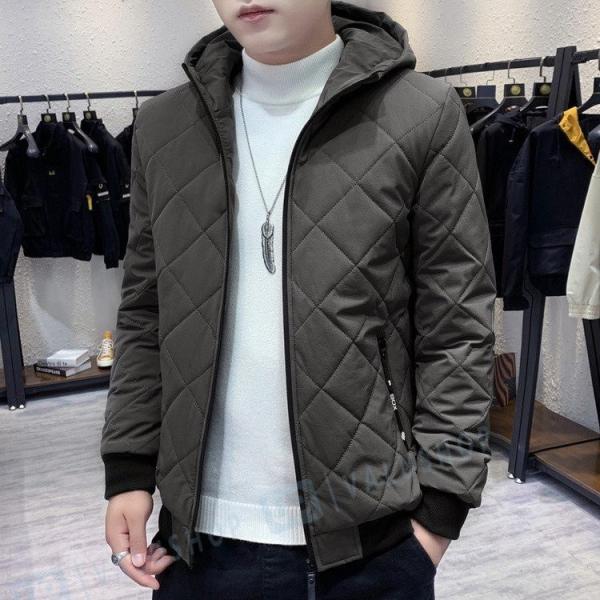 メンズ 中綿コート フード付き アウター 春の新作 中綿ジャケット ブルゾン 冬服 アウトドア 防寒 通学 軽量 暖かい 通勤