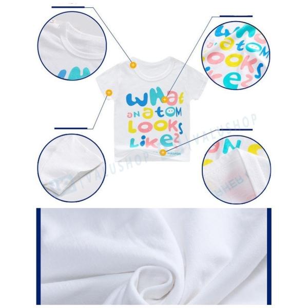 韓国子供服 キッズ 女の子 男の子 子供 半袖 プリント Tシャツ お値打ち価格で 春夏服 80 90 散歩 可愛い シンプル 100 カジュアル 1cm お出かけ着 110 ナチュラル
