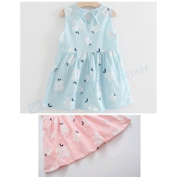 ワンピース 子供服 キッズ ベビー 最安値に挑戦 襟付き 丸襟 フレア 花柄 フラワー ポップ サマー ガーリー 夏 女の子 カジュアル リボン かわいい 可愛い