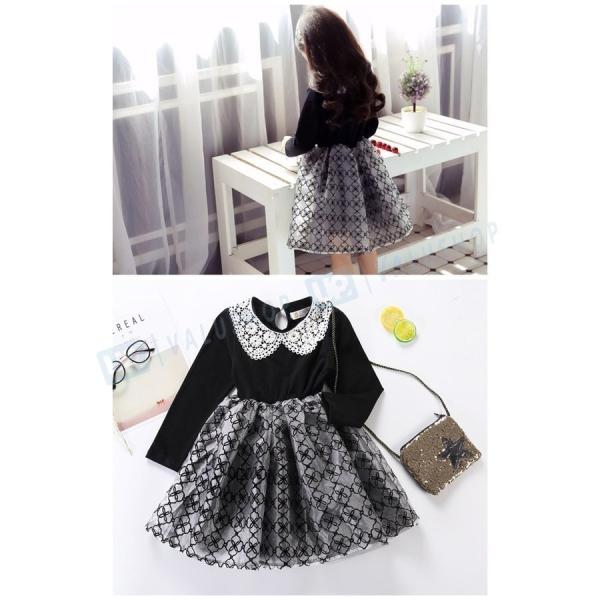 ワンピース 子ども服 お中元 ドレス おしゃれ 可愛い フォーマル 女の子 キッズ 子供服 結婚式 100 1 卒業式 春秋 長袖 140cm 110 入学式 発表会 130