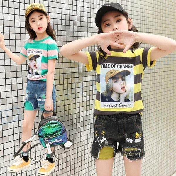 キッズ セットアップ 女の子 夏 トップス シャツ パンツ 韓国子ども服 パンツスーツ 通園 七五三110 160cm 2点セット 発表会 夏新作 通学 結婚式 感謝価格