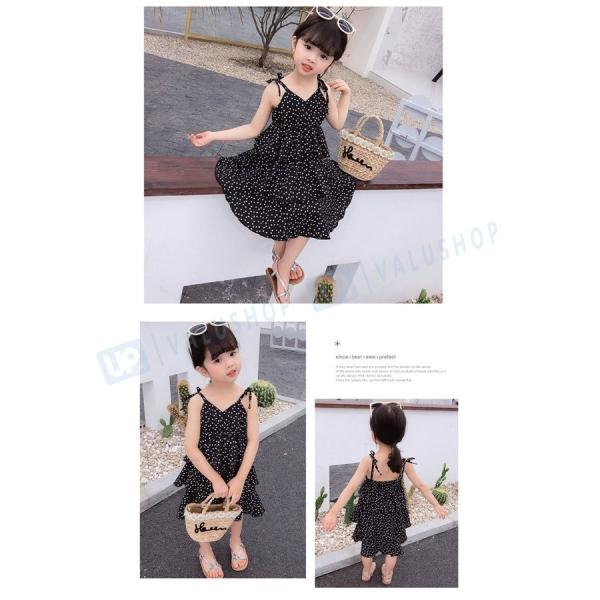 ワンピース 発表会 全商品オープニング価格 結婚式 キッズ 韓国子供服 女の子 夏着 シフォンワンピース ドット 子供用 ページュ お出かけ 130cm 110 レッド 1 ブラック80 100 90