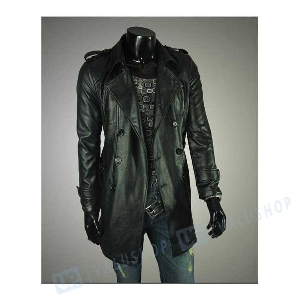 メンズファッション コート ジャケット ライダース フェイクレザー バイク スリム ライダースジャケット アウター バイクウェア 男性用 Puレザー 長袖