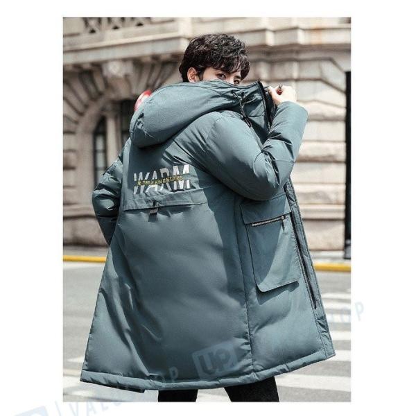 ダウンコート メンズ ダウンパーカー ベンチコート ロングアウター ビジネスコート 暖かい 保温性 軽量 防寒服 フード付き 防風 評判