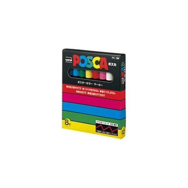 業務用10セット 三菱鉛筆 爆売りセール開催中 ポスカ ｐｏｐ用マーカー 細字 Pc3m8c 8色セット 水性インク