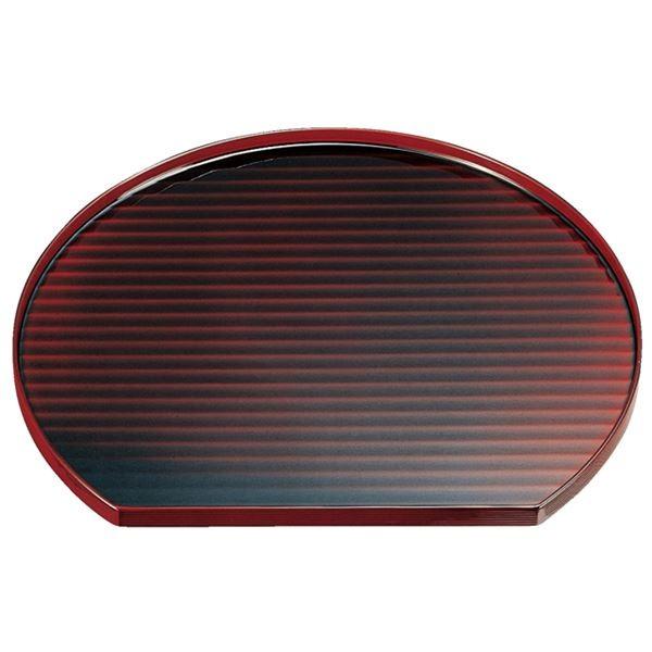尺2 半月盆 トレー カンナ目溜漆塗 木 363mm 3mm 15mm 日本製 和食 店舗 木製 レストラン 激安特価品 居酒屋 お店 代引不可