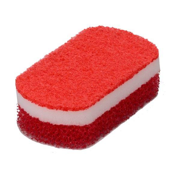 まとめ キッチンスポンジ キッチン用品 レッド ラウンド型 スマートホーム トリプルスポンジ 格安激安 240個セット