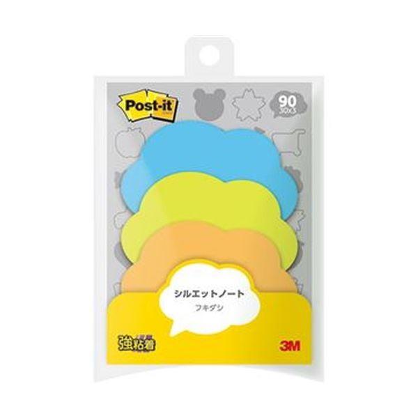 まとめ 3m ポスト イット シルエットノート強粘着タイプ フキダシ 3色 Sss Fkr 1パック 3冊 50セット