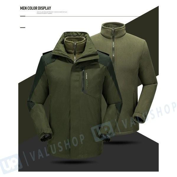 マウンテンパーカー メンズ レディース マウンテンジャケット コート アウトドアウェア 開催中 登山服 裏起毛 フード付き 2点セット 防水 男女兼用 防寒 防風 冬