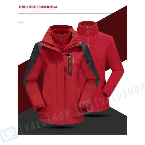 マウンテンパーカー メンズ レディース マウンテンジャケット コート アウトドアウェア 開催中 登山服 裏起毛 フード付き 2点セット 防水 男女兼用 防寒 防風 冬