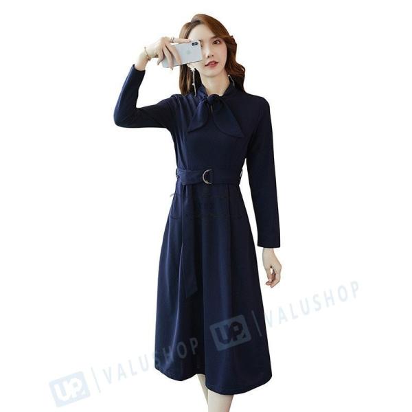 低価格 ワンピース レディース 30代 代 秋冬 きれいめ 膝丈ワンピース 人気 通勤 無地 長袖 膝丈 大きいサイズ シャツワンピース 上品 結婚式ドレス