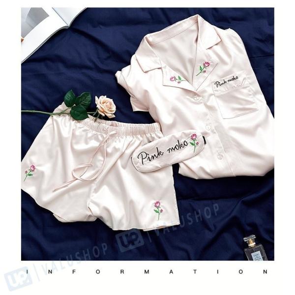 シャツパジャマ ルームウェア レディース 春夏 前開き 花刺繍 パジャマ可愛い 新作 寝巻き 半袖 部屋着 レーション女性 ショットパンツ 3点セットルームウェア 驚きの値段で