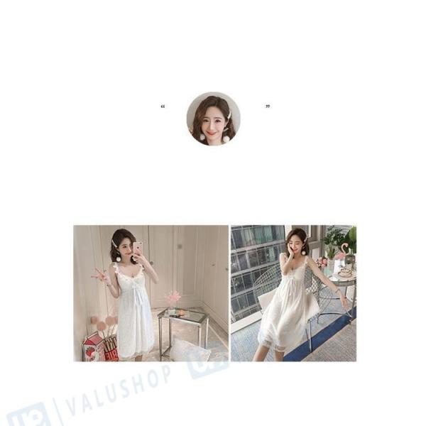 ネグリジェ 夏用 ワンピース パジャマ レディース レース キャミワンピース ロング丈ネグリジェ 白ワンピ 部屋着 大人 オシャレ セクシー 寝巻き 可愛い 新作入荷 新品