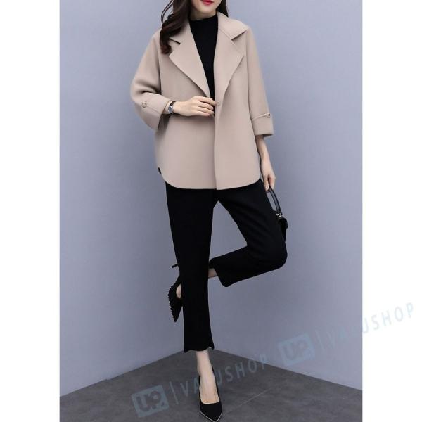 セットアップ レディース 秋冬 40代 50代 フォーマル 高額売筋 2点セット アウター モッズコート 通勤 上品 おしゃれ 着痩せ Ol 大きいサイズ ロングパンツ パンツスーツ