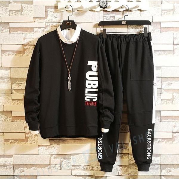 ジャージ メンズ 上下 おしゃれ スウェット セットアップ 春秋 長袖 パーカー 長ズボン スポーツ 大きいサイズ カジュアル 新品