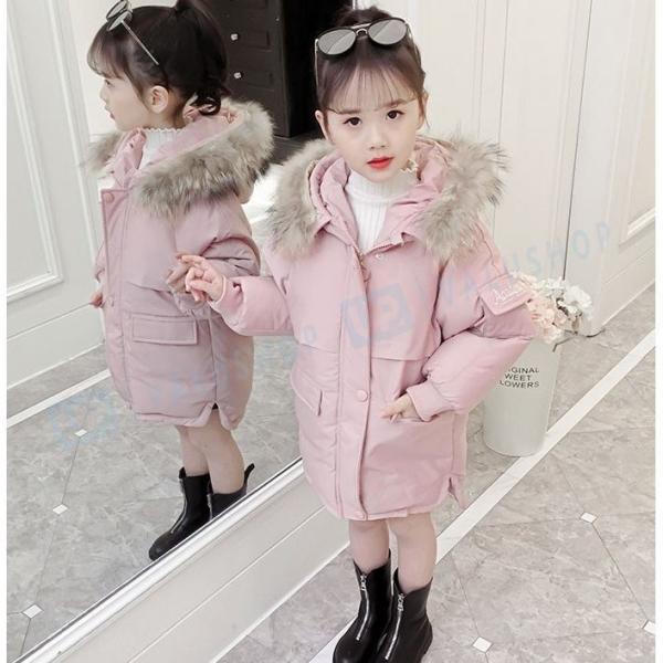 子供服 女の子 通販 激安 無地 中綿コート フード付き ジャケット キッズコート 冬着 子供コート 女の子服 中綿 キッズ服 ロングコート アウター 女の子コート