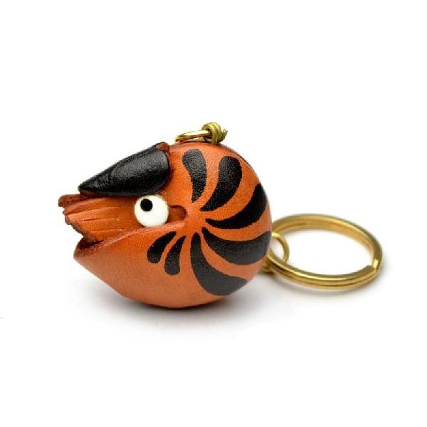 本革製キーホルダー オウム貝 バンカクラフト 革物語 Vanca Craft レザー 手作り 雑貨 革小物 魚 グッズ 海好き 貝殻 アンモナイト かわいい 名入れ可 楽しい革雑貨の贈り物 Vanca Craft 通販 Yahoo ショッピング