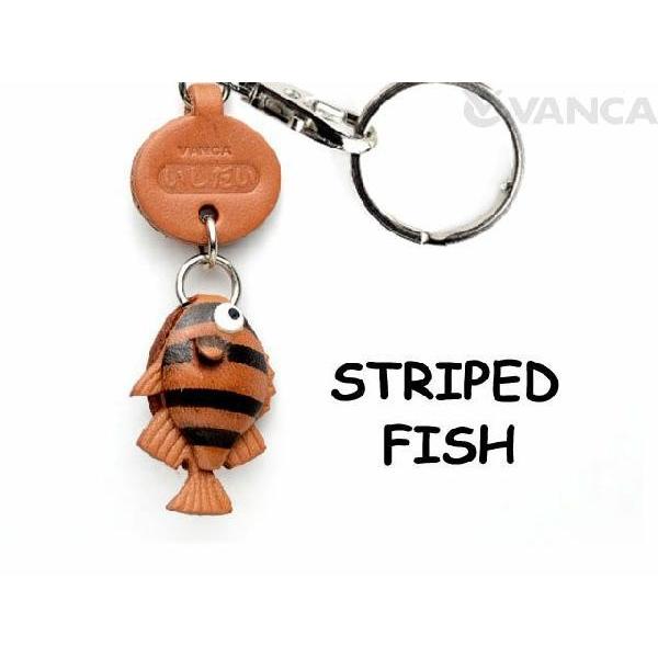 イシダイ 魚キーホルダー バンカクラフト 革物語 VANCA CRAFT レザー