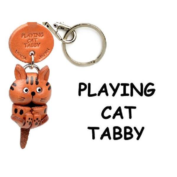 とらねこちゃん ぶらぶら 猫キーホルダー トラねこ トラネコ バンカクラフト 革物語 Vanca Craft レザー 手作り 雑貨 革小物 名入れ 楽しい革雑貨の贈り物 Vanca Craft 通販 Yahoo ショッピング