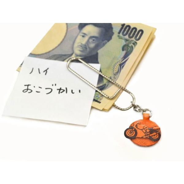 チャーム ペーパークリップ】バイク【特大 Lサイズ 雑貨 手作り