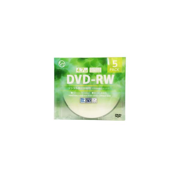 VERTEX DVD-RW(Video with CPRM) JԂ^p 120 1-2{ 5P CNWFbgv^Ή(zCg) DRW-120DVX.5CA