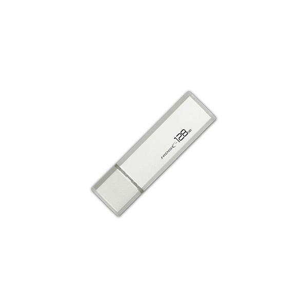 HIDISC USB 3.0 �t���b�V���h���C�u 128GB �V���o�[ �L���b�v�� HDUF114C128G3