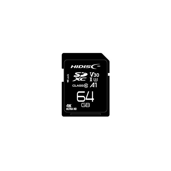 HIDISC SDXCJ[h 64GB CLASS10 UHS-I Speed class3 A1Ή HDSDX64GCL10V30