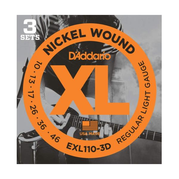 D'Addario ダダリオ 【3セットパック】 10-46 EXL110-3D Regular
