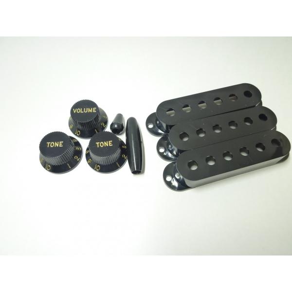 <VANDY GUITAR> ST KNOB (Black) GOLD　フルセット