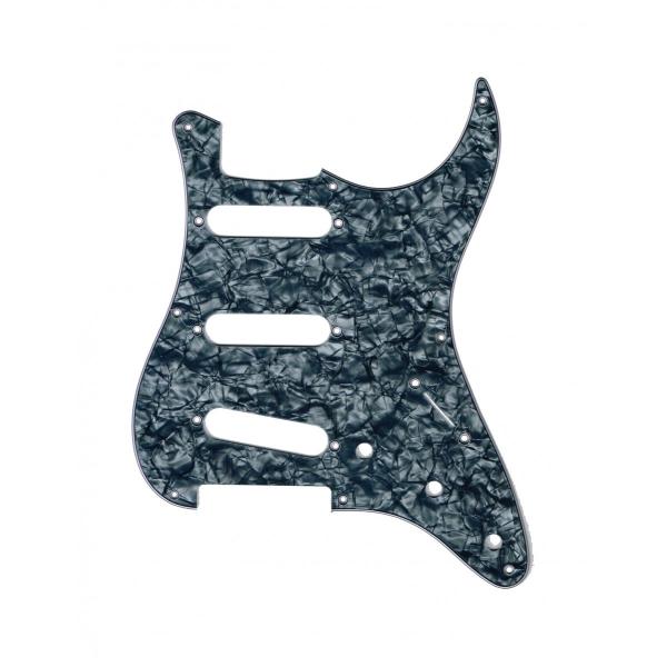 <VANDY GUITAR> ST 8hole PICK GUARD BLACK PEARL 3PLY