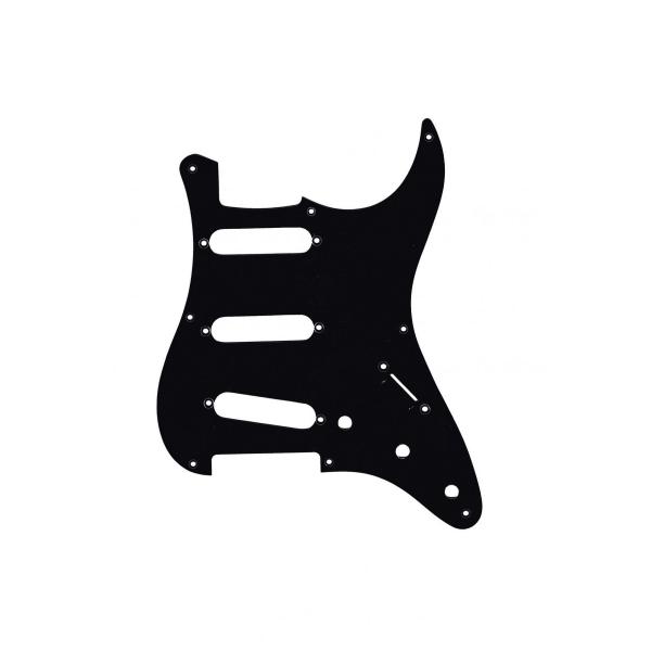 <VANDY GUITAR> ST 8hole PICK GUARD MATTE BLACK 1PLY