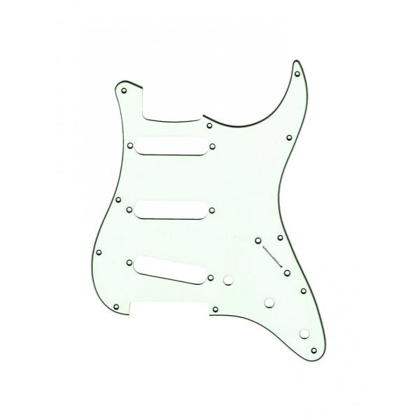 <VANDY GUITAR> ST72 11hole PICK GUARD MINT GREEN 3PLY